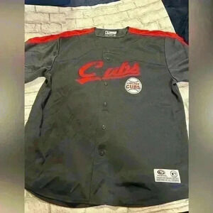 Vintage True Fan Chicago Cubs Gray MLB Baseball Jersey Shirt Size XL